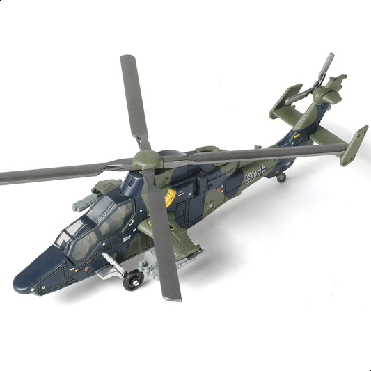 1/72 EC-665 Tiger Attack Helicopter Quick Build Model Kit, Snap-Together Military Aircraft with Display Stand (24 Pieces)
